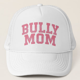Varsity Pink Bully Dog Mom Bulldog Pitbull Mama Trucker Hat