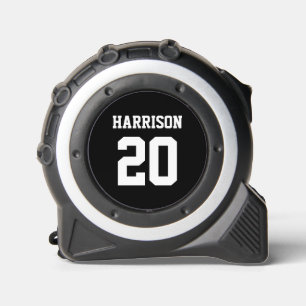 Varsity sports white black custom name team number 1