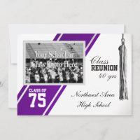Varsity Stripe with Photo Class Reunion