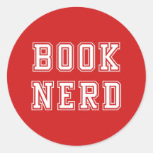 Varsity Style Book Nerd with Editable Colour