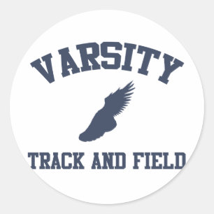 Varsity Track and Field Classic Round Sticker