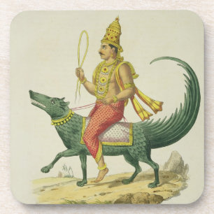 Varuna, God of the Oceans, engraved by Charles Eti Coaster