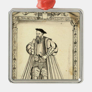 Vasco da Gama  from 'Lendas da India' Metal Ornament