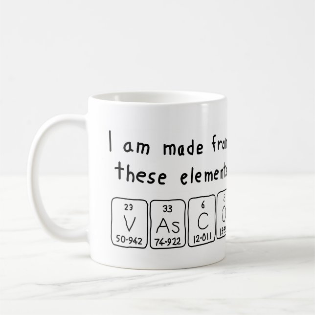 Vasco periodic table name mug (Left)