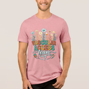 Vascular Access Team Floral Medical Shirt Design_1