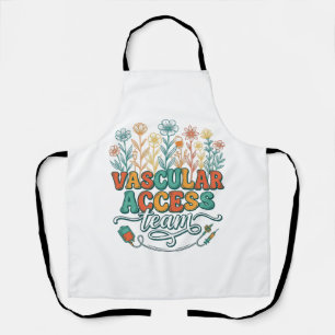 Vascular Access Team Floral Medical Shirt Design_1 Apron