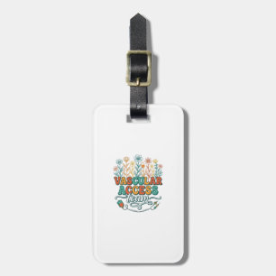 Vascular Access Team Floral Medical Shirt Design_1 Luggage Tag