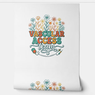Vascular Access Team Floral Medical Shirt Design_1 Wallpaper