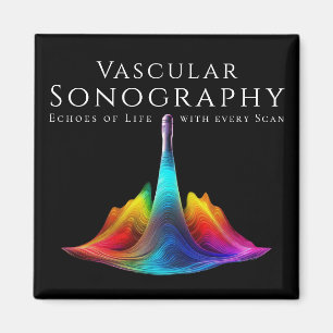 Vascular Sonography-Colourful Ultrasound Waves Magnet