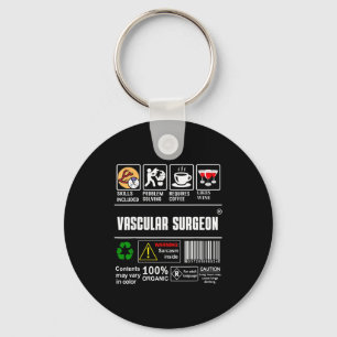 Vascular Surgeon Doctor Job Label Sarcasm Skills C Key Ring