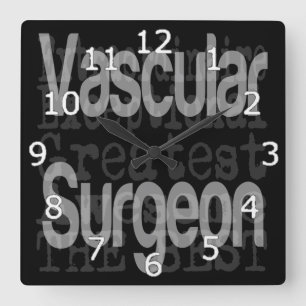 Vascular Surgeon Extraordinaire Square Wall Clock