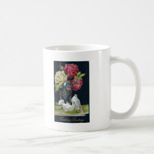 Vase and Doves Coffee Mug
