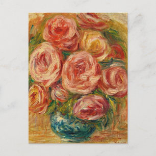 Vase de Roses by Renoir Postcard