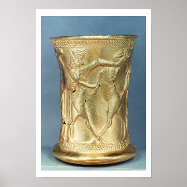 Vase decorated with mythological creatures, Persia Poster (Front)