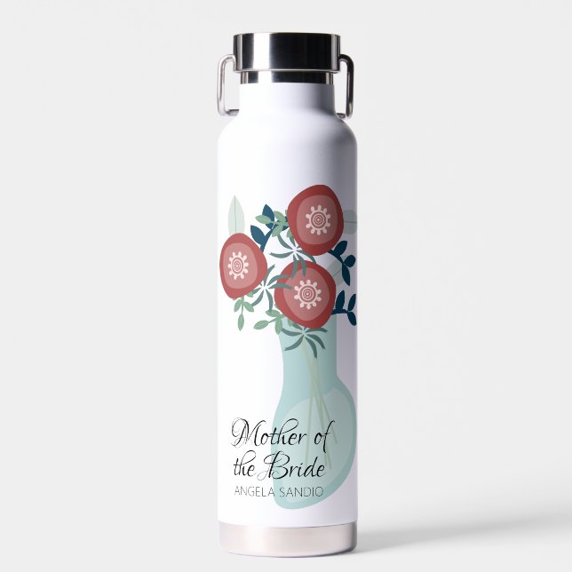 Vase Floral Wedding Gifts for Mother Water Bottle (Front)