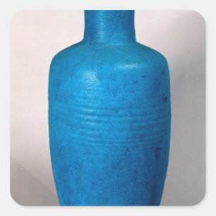 Vase in the form of a straight necked bottle square sticker