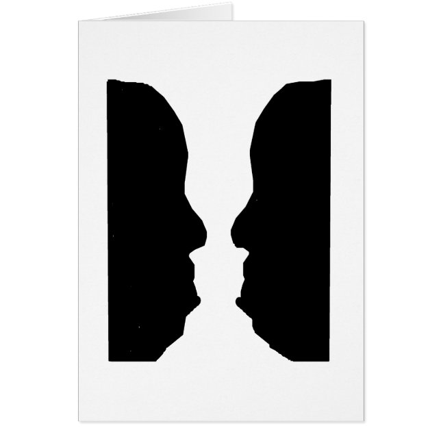 Vase Man Optical Illusion (Front)