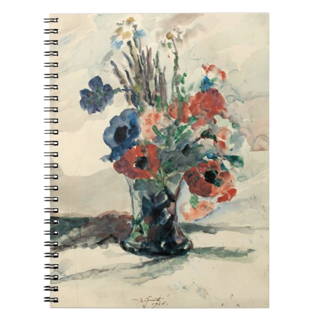 Vase mit Blumen | Lovis Corinth Notebook (Front)