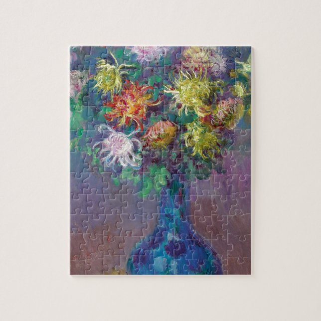 Vase of Chrysanthemums Claude Monet Jigsaw Puzzle (Vertical)