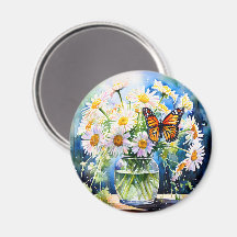 Vase of Daisies Pretty Floral  