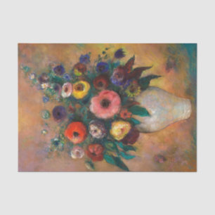 Vase of Flowers, 1928 by Odilon Redon Tissue Paper