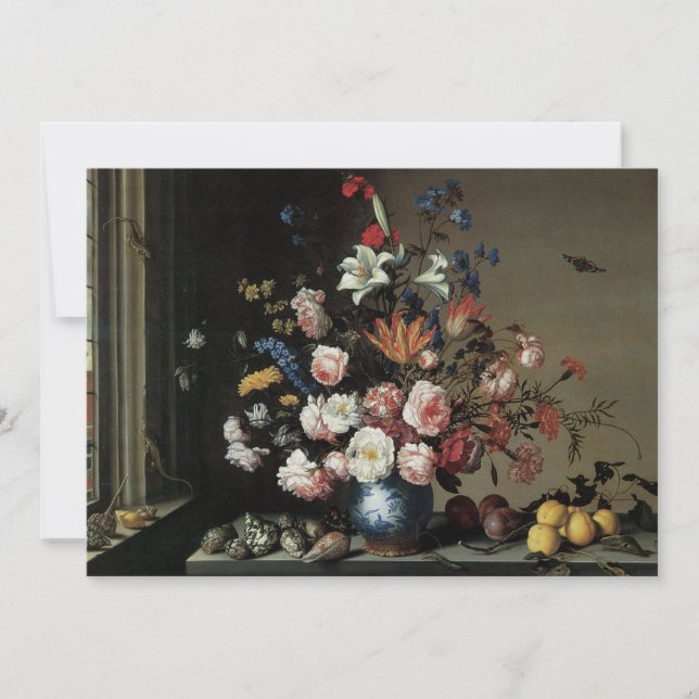 Vase of Flowers by a Window, Balthasar van der Ast (Front)