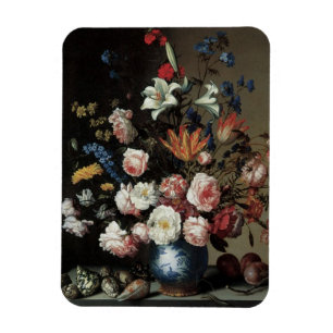 Vase of Flowers by a Window, Balthasar van der Ast Magnet