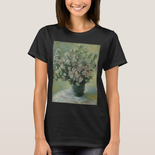 Vase of Flowers by Claude Monet T-Shirt (Front)