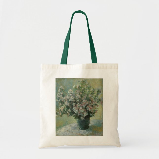 Vase of Flowers by Claude Monet Tote Bag (Front)