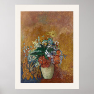 Vase of Flowers by Odilon Redon - Floral Art Poster