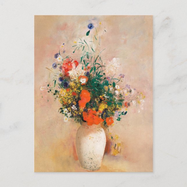 Vase of Flowers by Odilon Redon Postcard (Front)