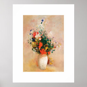 Vase of Flowers by Odilon Redon Poster