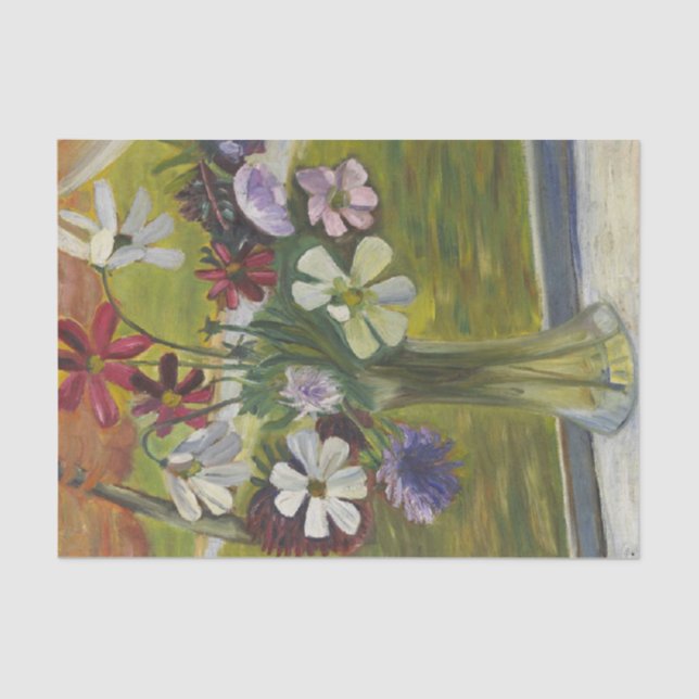 Vase of Flowers by Prudence Heward Tissue Paper (Front)