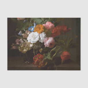 Vase of Flowers by Rachel Ruysch Tissue Paper