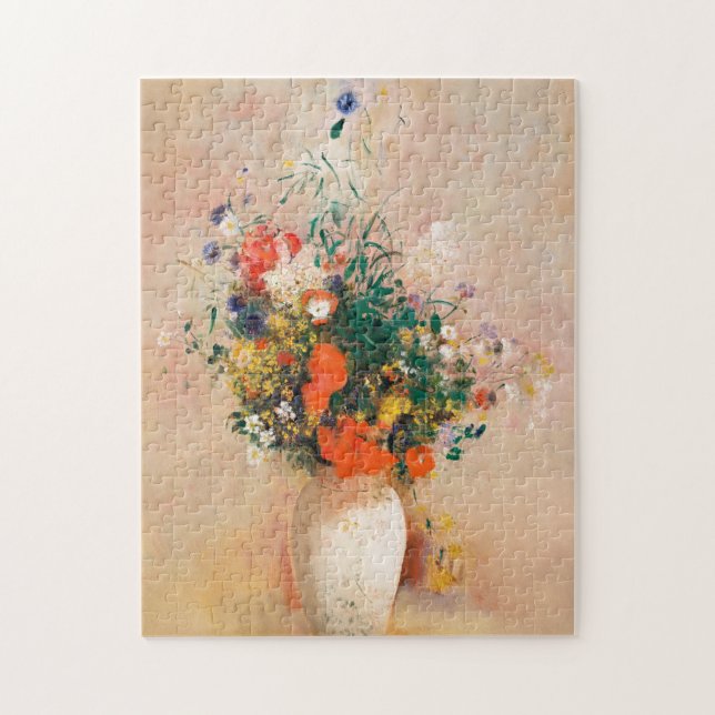 Vase of Flowers by Redon Post-Impressionist Jigsaw Puzzle (Vertical)