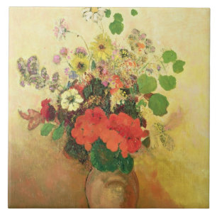 Vase of Flowers, c.1908-10 (oil on canvas) Ceramic Tile