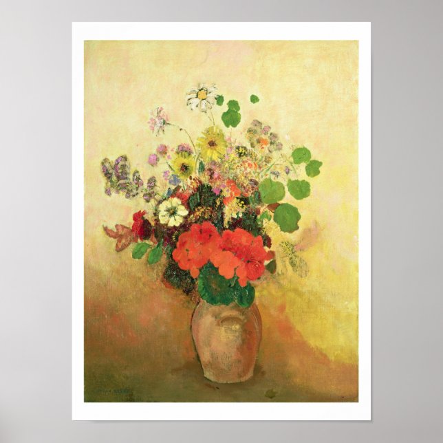 Vase of Flowers, c.1908-10 (oil on canvas) Poster (Front)