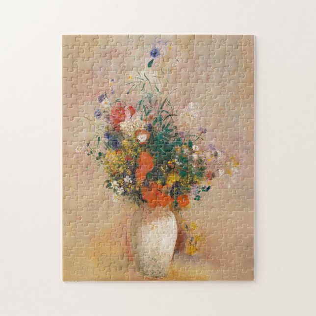 Vase of flowers fine art painting met museum jigsaw puzzle (Vertical)