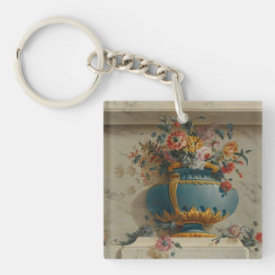 Vase of Flowers in a Niche Key Ring