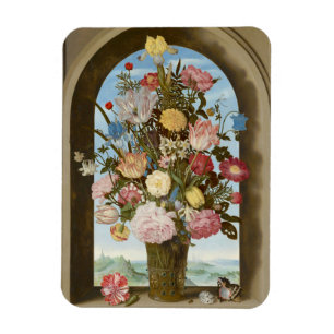 Vase of Flowers in a Window, c.1618 Magnet