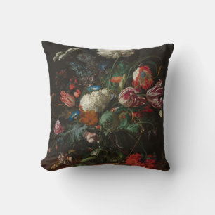Vase of Flowers - Jan Davidsz. de Heem Cushion