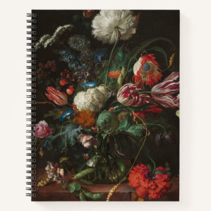 Vase of Flowers - Jan Davidsz. de Heem Notebook