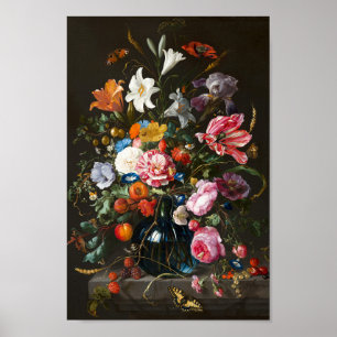 Vase of Flowers Jan Davidsz de Heem Poster