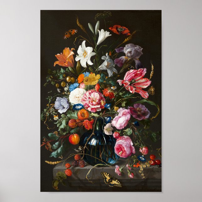 Vase of Flowers | Jan Davidsz de Heem Poster (Front)