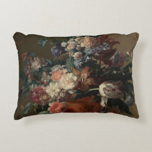 Vase of Flowers - Jan van Huysum Decorative Cushion