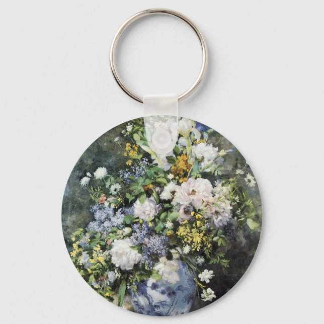 Vase of Flowers Key Ring (Front)