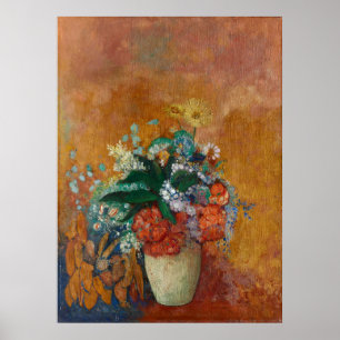 Vase of Flowers Odilon Redon French Oil Painting Poster