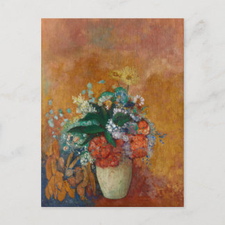 Vase of Flowers - Odilon Redon Oil Painting Postcard