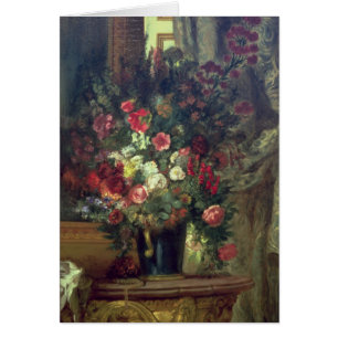 Vase of Flowers on a Console, 1848-49