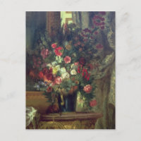 Vase of Flowers on a Console, 1848-49